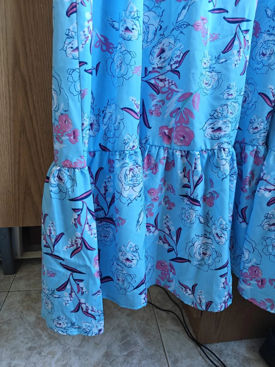 Long dress with floral pattern – photo 3